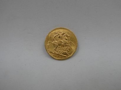 1 Pièce Or 900°/oo 7,98g année 1915 souverain...
