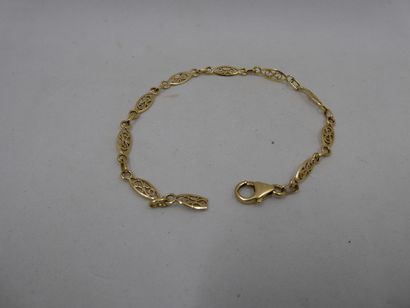 1 Bracelet Or 18kt 3,85g cassé 