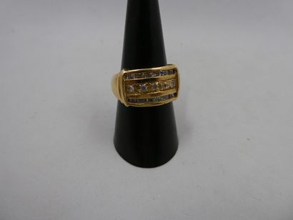 1 Bague Or 18kt et pierres 6,00g 