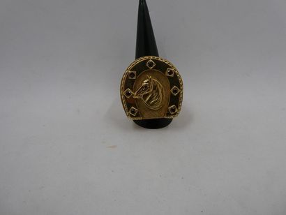 1 Bague Or 18kt et pierres 63,92g 