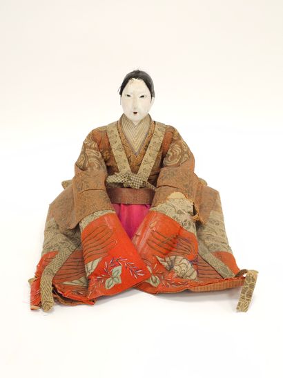 COUPLE DE POUPEES
Epoque Meiji
Usures, Manques
Dim...