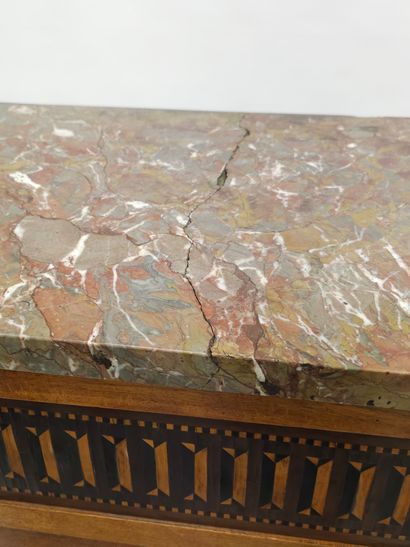 SECRETAIRE de style transition en bois de...