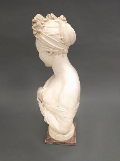 Mme RECAMIER de CARLI d'après HOUDON 
Buste...