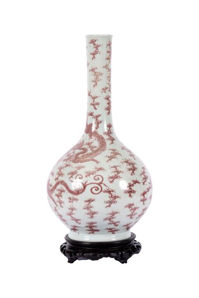CHINE Début XXeme siècle
Vase boule à haut...