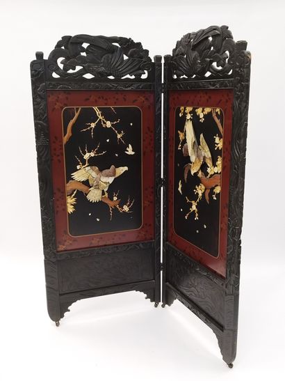 JAPON, Epoque Meiji (1868-1912)
Paravent...