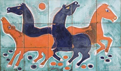 GEORGES GOUZY (1931-2012)
Plateau formé de...