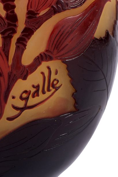ETABLISSEMENTS GALLE 
	Vase ovoïde aplati...