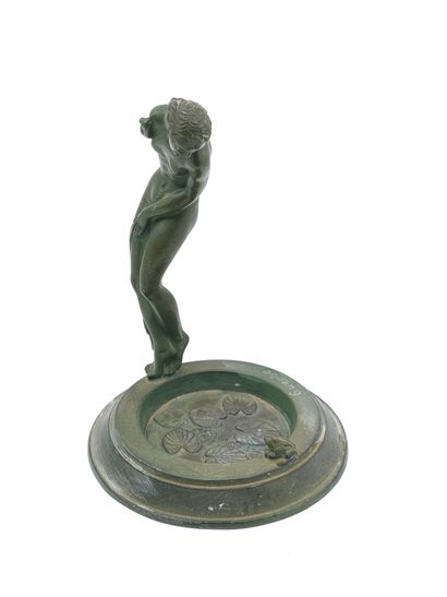 GUERBE,
Sculpture-vide poche en bronze à...