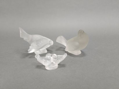 LALIQUE France
Oiseaux
Reunion de deux sujets...