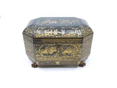 TRAVAIL DU XIX eme siècle
BOITE à thé asiatique...