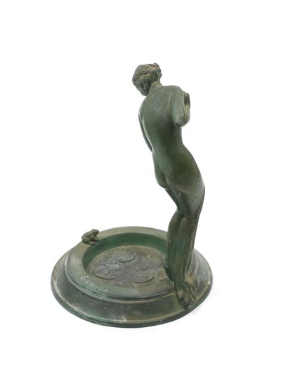 GUERBE,
Sculpture-vide poche en bronze à...