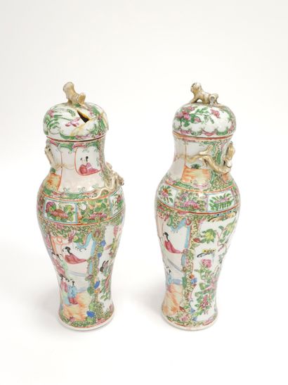 CANTON
Pots couverts en porcelaine blanche...