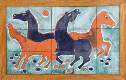 GEORGES GOUZY (1931-2012)
Plateau formé de...