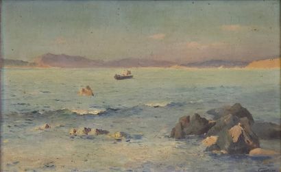 GALLIAN Octave
Barque en méditérannée
Huile...