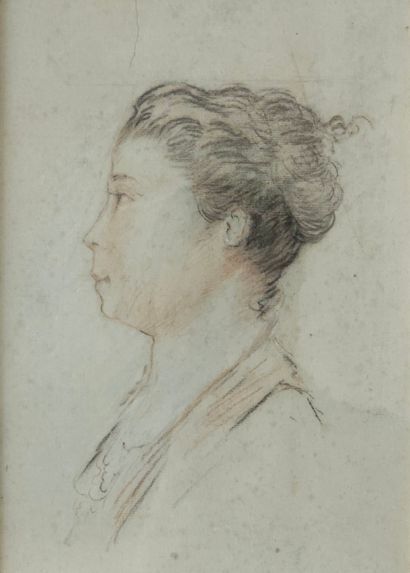 ECOLE FRANCAISE XIX-XXème siècle
Portrait...