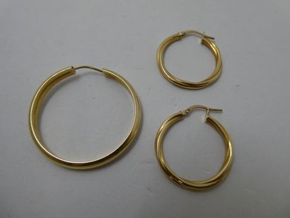 1 Paire boucles Or 18kt 1,47g 1 Boucle Or...