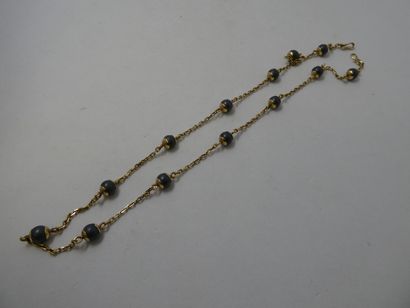 1 Collier Or 18kt et perles 17,51g 