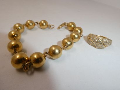 1 Bracelet 18kt yellow gold 22,73 g bracelet...