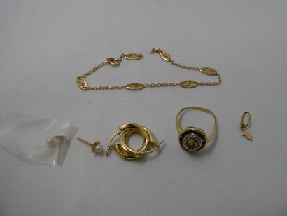 1 Ring Gold 18kt and stones 3,19g damaged...