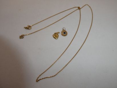 1 Chain 18kt Gold 2,81g 1 Pendant 18kt Gold...