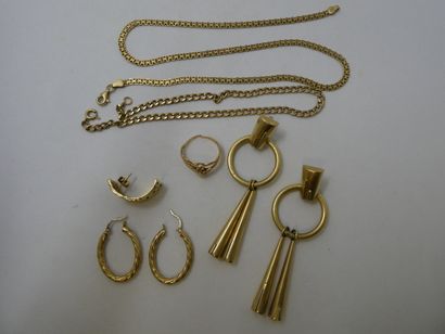 1 Bracelet 18kt Gold 4,92g 1 Necklace 18kt...