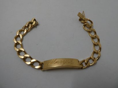 1 Bracelet identite Or 18kt 40,63 g 