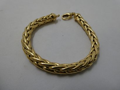 1 Bracelet Or 18kt 17,10g maille palmier...