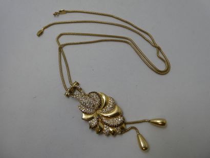 1 Necklace 18kt gold and stones 21,25g 