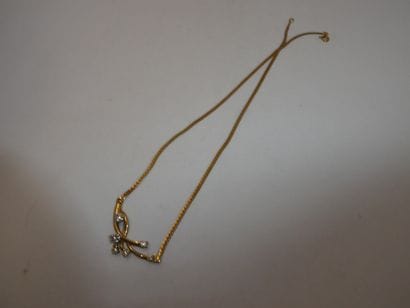 1 Collier Or 18kt et diamants 7,83g 
