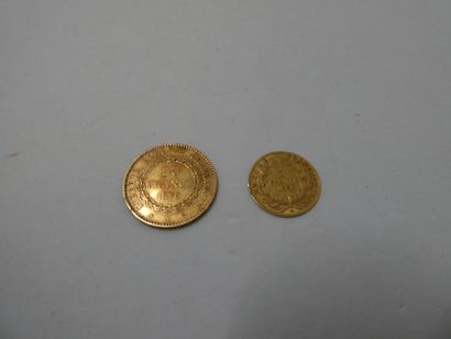 1 Pièce Or 900°/oo 1,59g 5 Francs 1860 1...