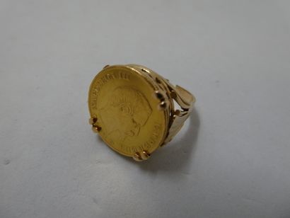 1 Bague Or 18kt 8,35g coupée 