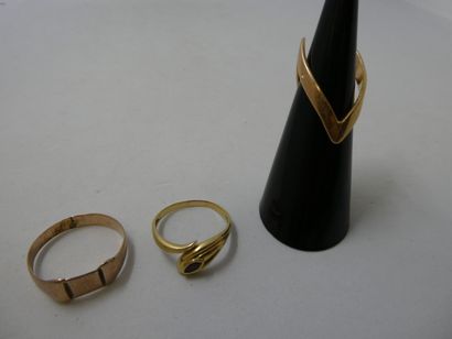 1 Bague Or 18kt 3,98g 1 Bague Or 18kt et...