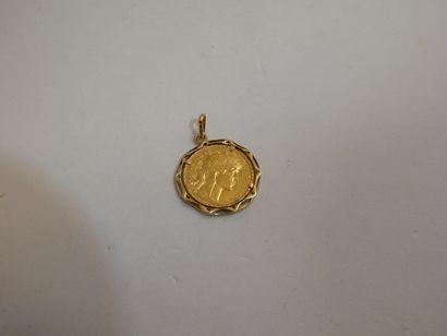 1 Pendentif Or 18kt 7,95g 