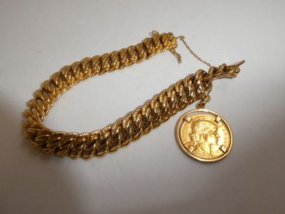 1 Bracelet et breloque Or 18kt 33,35g 