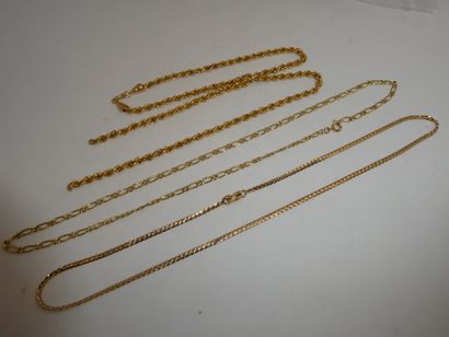 1 Chaîne Or 18kt 3,44g 1 Collier Or 18kt...