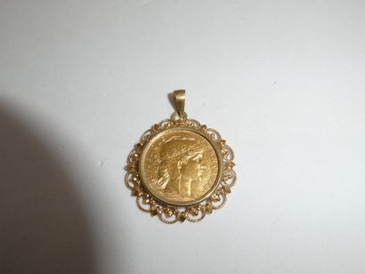 1 Pendentif Or 18kt 8,61g 