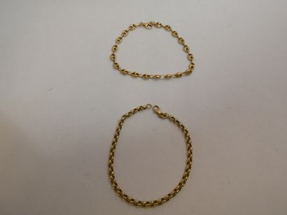 1 Bracelet Or 18kt 5,64g grain de café 1...