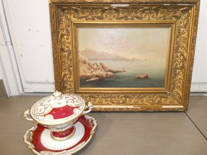 1 Tableau hst de M Boissery pêcheurs 1 bonbonniere...