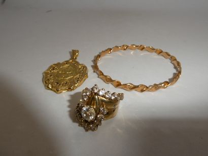 1 Bracelet Or 18kt 16,42g 1 Pendentif Or...