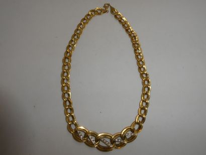 1 Collier Or 18kt et pierres 21,48g 