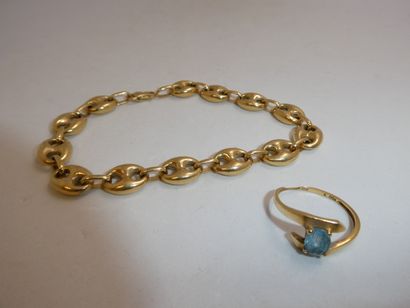 1 Bague Or 18kt et pierre 2,17g 1 Bracelet...