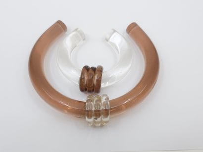 COLLIER torque en plastique et bracelet
