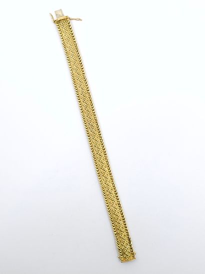 BRACELET maille polonaise en or jaune 750°
Poids...