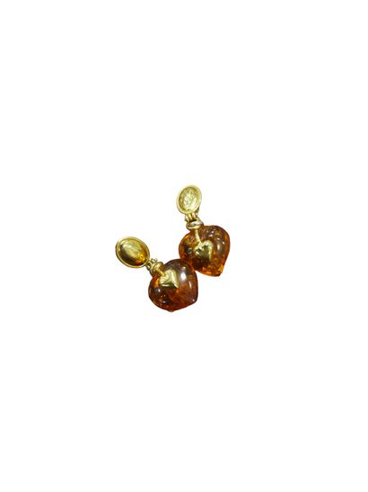 TRAVAIL ITALIEN 
Paire de boucles d'oreilles...