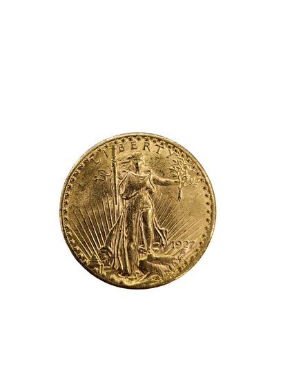 PIECE de 20 dollars Or
1927
Poids: 33,4g