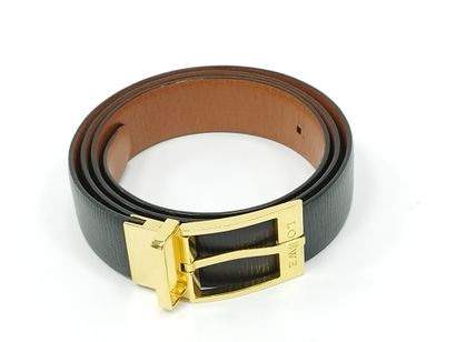 LOEWE
Ceinture en cuir grainé noir, reversible...