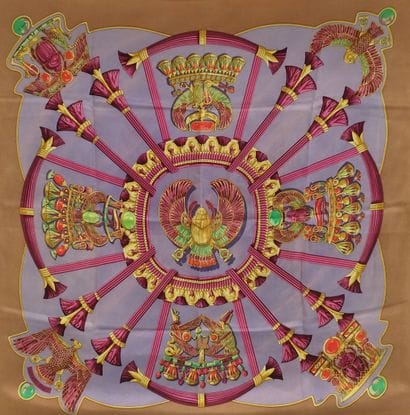 HERMES Paris 
Foulard en soie 