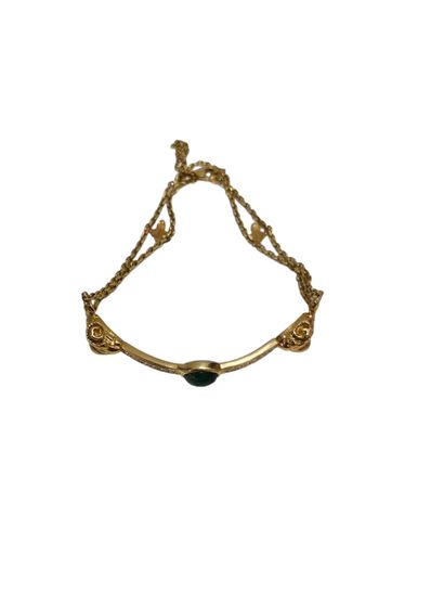 BRACELET en or jaune 750°, une partie en...