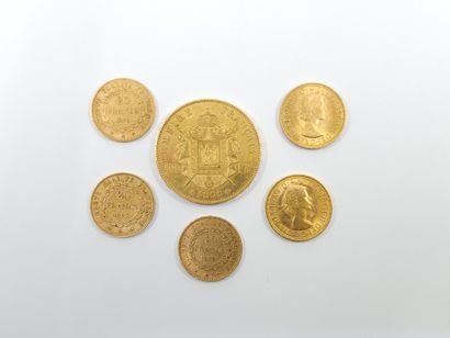 PIECE de 100 francs or 1858/A
Poids : 32,26...