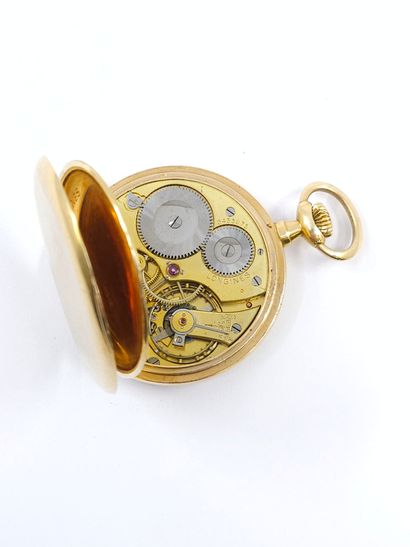LONGINES 
Montre de gousset en or jaune 750°,...